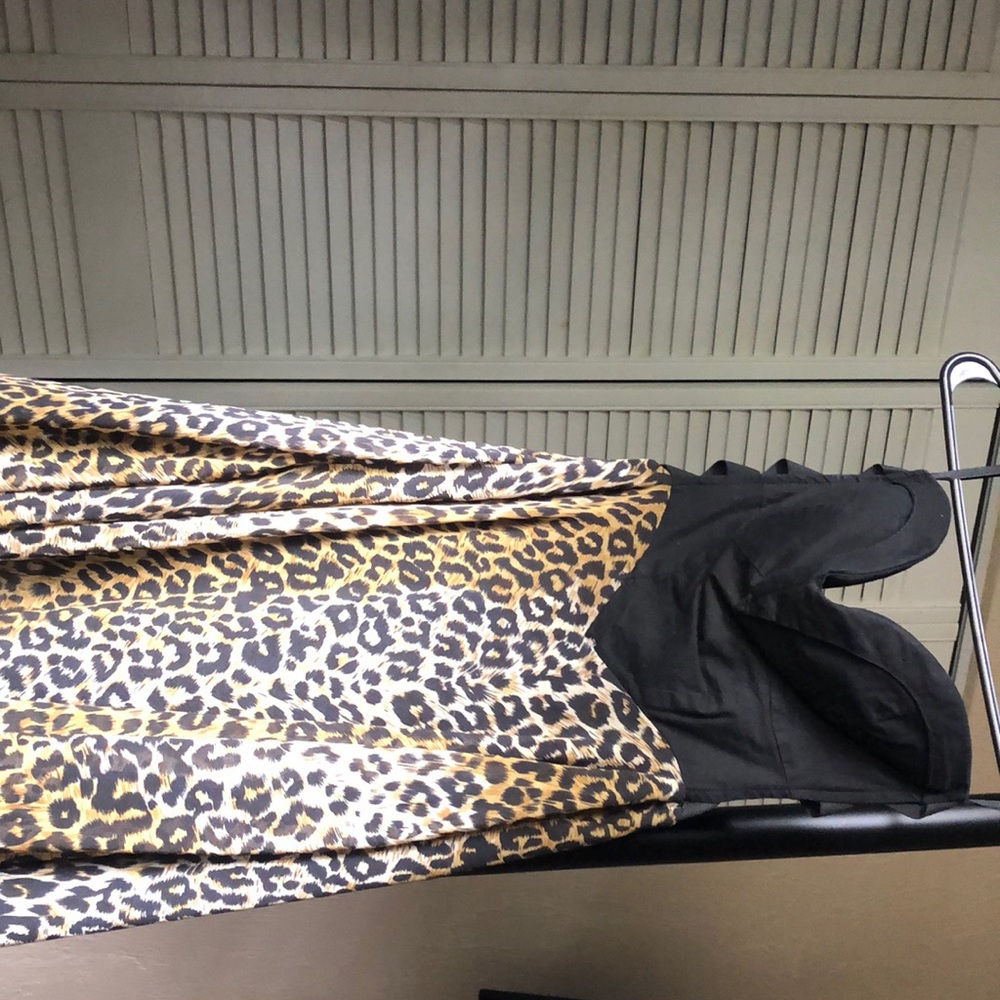 Cheetah homecoming dress